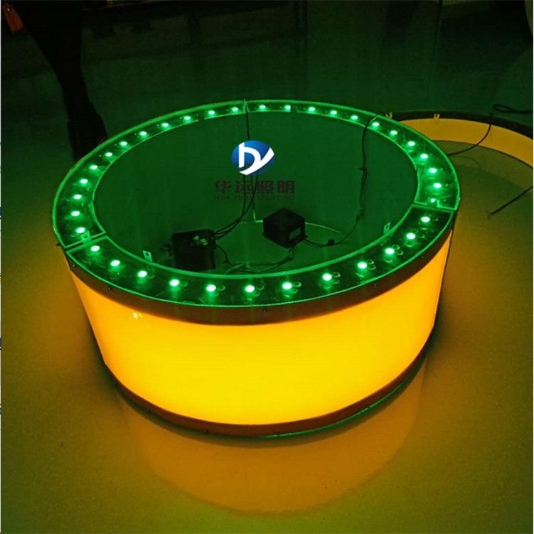 抱箍灯环形dmx512RGB桥梁拉索灯七彩全彩外控户外亮化抱柱灯led