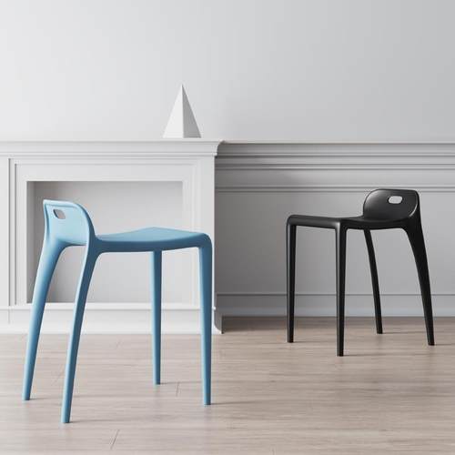 9W熟胶塑料矮靠背学生书桌椅子朔料凳子家用坐高40cm厘米公分高加