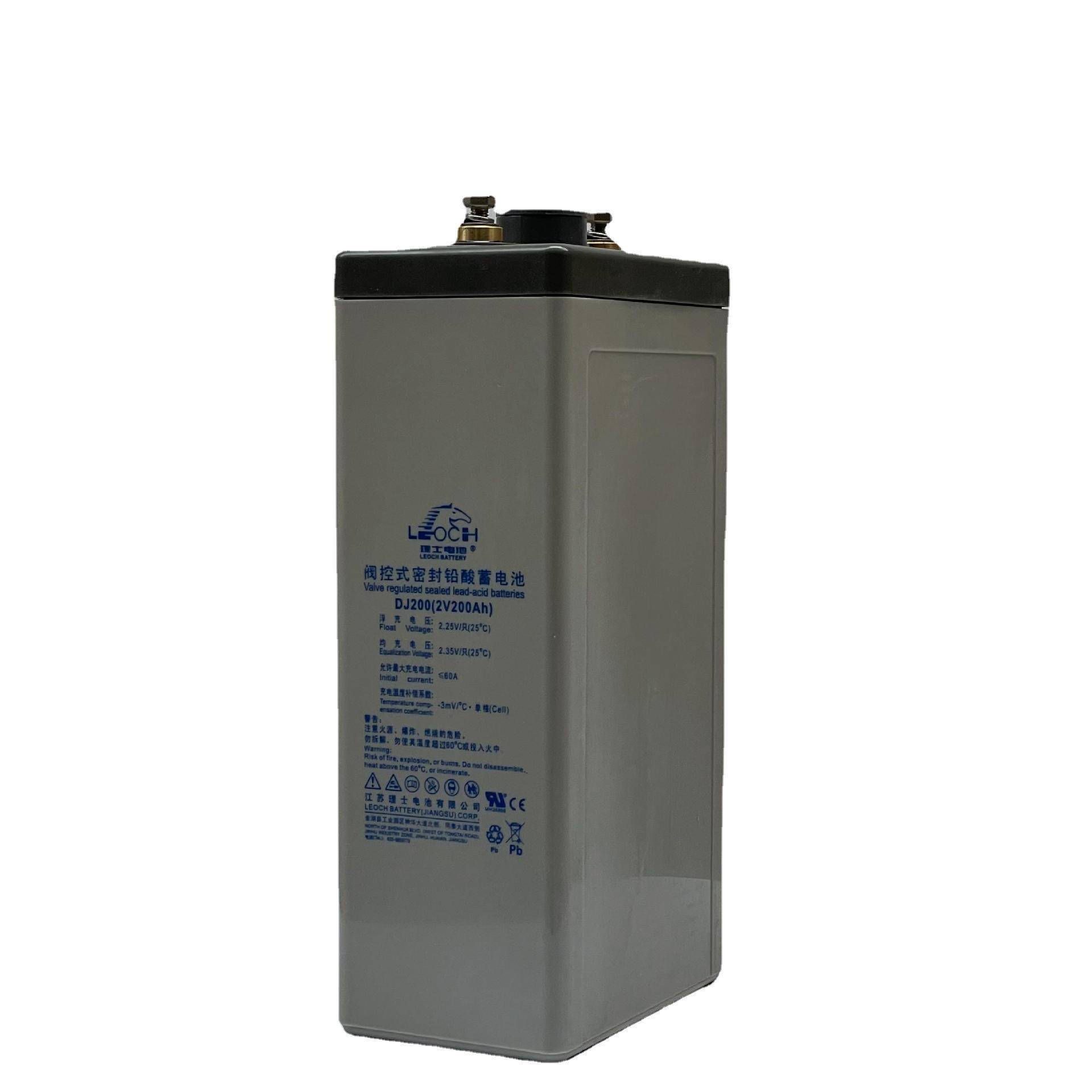 Leoch理士蓄电池DJ200铅酸免维护2v200AHUPS电源EPS直流屏机房用