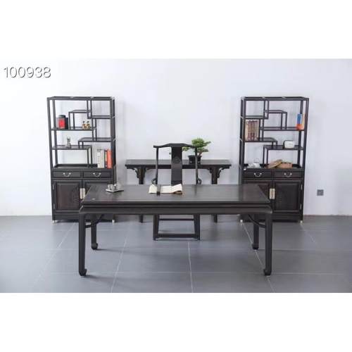 紫光檀东非黑黄檀画案玄关桌电脑桌字台条案清式明式家具