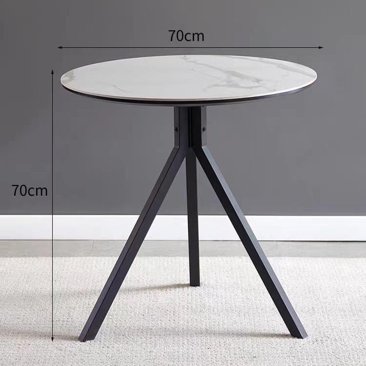 轻奢现代铁艺边几客厅岩板角几小茶几床头柜圆桌简约沙发边柜边桌