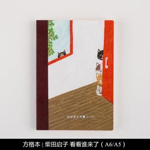 HOBONICHI方格本A6/A5尺寸柴田启子看看谁来了hobo