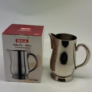 MILA宫廷拉花杯钢杯拉花杯500cc奶泡壶拉花缸茶壶不锈钢宫廷壶