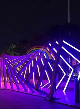 led时光隧道灯发光长廊灯光亮化公园广场时空拱门景观灯夜景网红