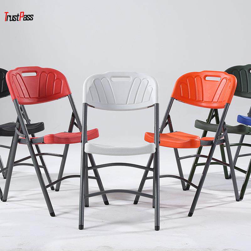 T28HDPE高强度出口版折叠椅户外休闲椅培训椅子简约桌椅