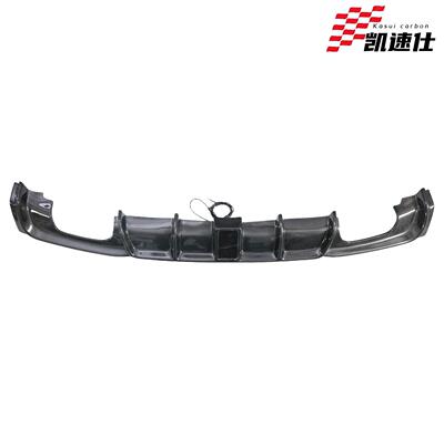 适用宝马3系F30F35改装MP款后扩散器碳纤维带灯后唇双边双出尾唇