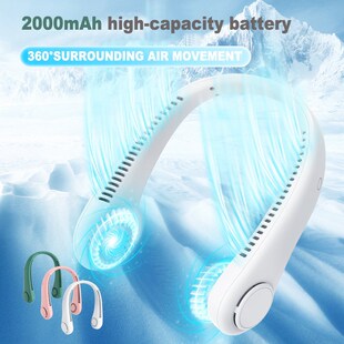 USB Fan charging Portable fan 2000mAh Travel Neck