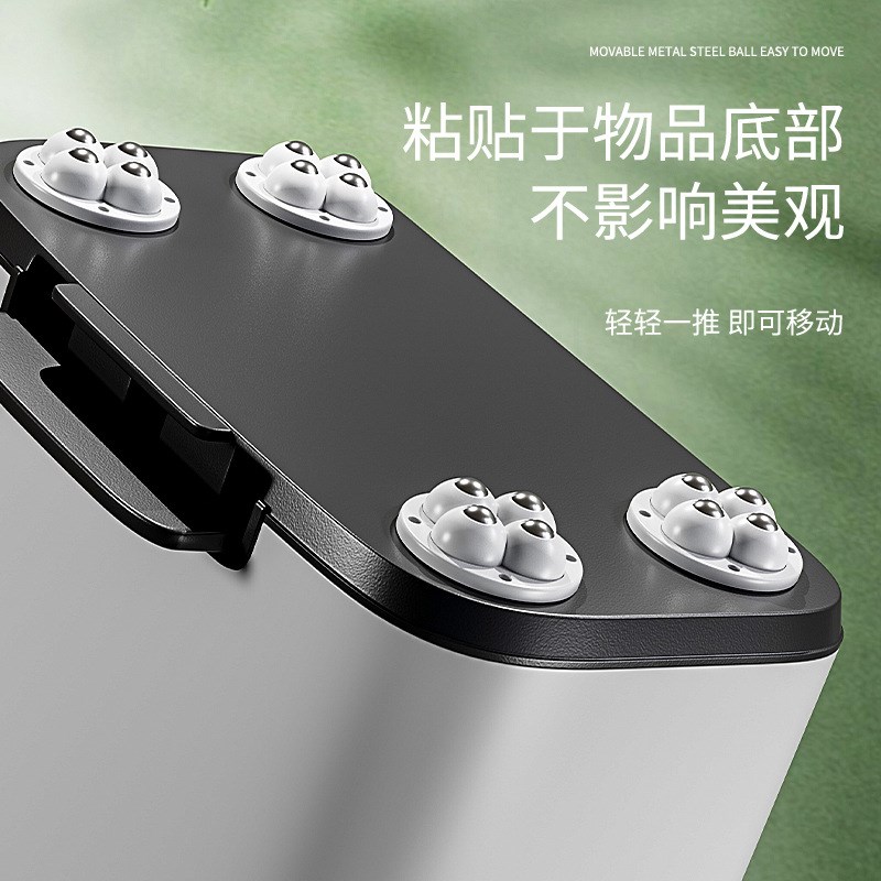 万向轮轮子滑轮底座滚轮可粘贴静音脚轮尼龙轮婴儿手推车家具轮子