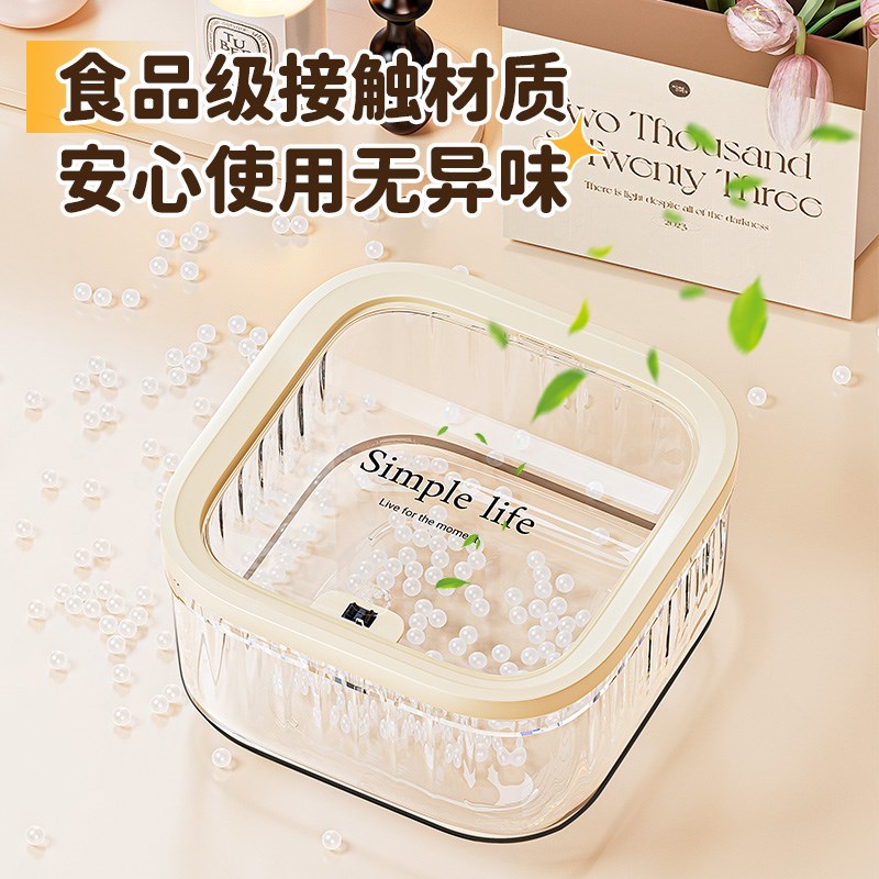 萌粒收纳盒亚克力透明手办盲盒娃娃小摆件模型公仔玩具置物展示架