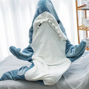 Bag Sleeping Pajamas Office Blanket Cartoon Nap Shark