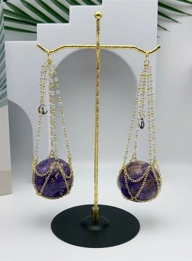 水晶球底座桌面摆件客厅玄关装饰品创意水晶底托女生家居改造装饰