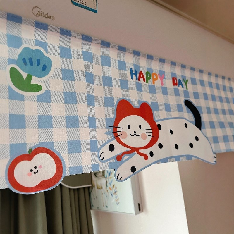空调防直吹挡风帘壁挂式通用神器坐月子出风口挡风罩防风防冷气帘