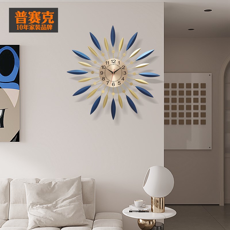 新款个性挂钟客厅钟表简约北欧时尚家用时钟挂表现代创意石英钟