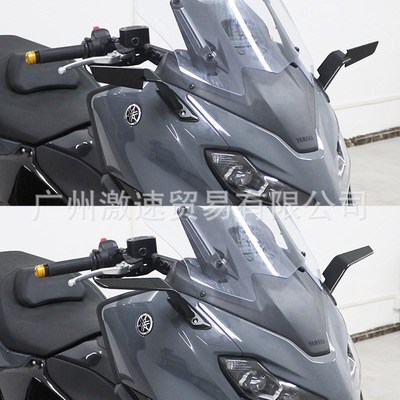 适用雅马哈TECH MAX TMAX560 22-24新款摩托车定风翼后视镜可调节