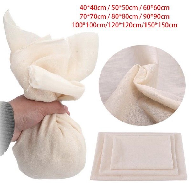 Cotton Gauze Muslin Tofu Cheese Soy Mil Wine Filter Cloth