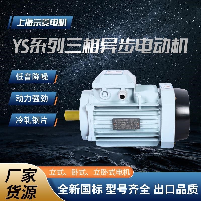 2极YS铝壳三相异步电动机380V0.25/0.55/0.75/1.1/1.5KW立式电机