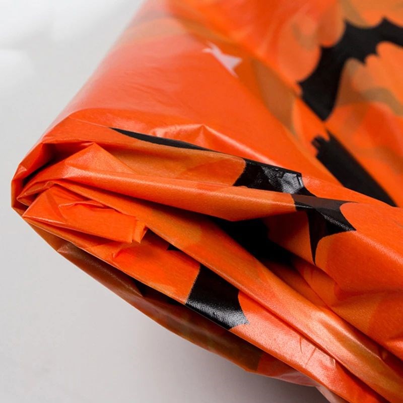 Halloween Decoration Tablecloth Pumpkin Spider Web Bat Plast