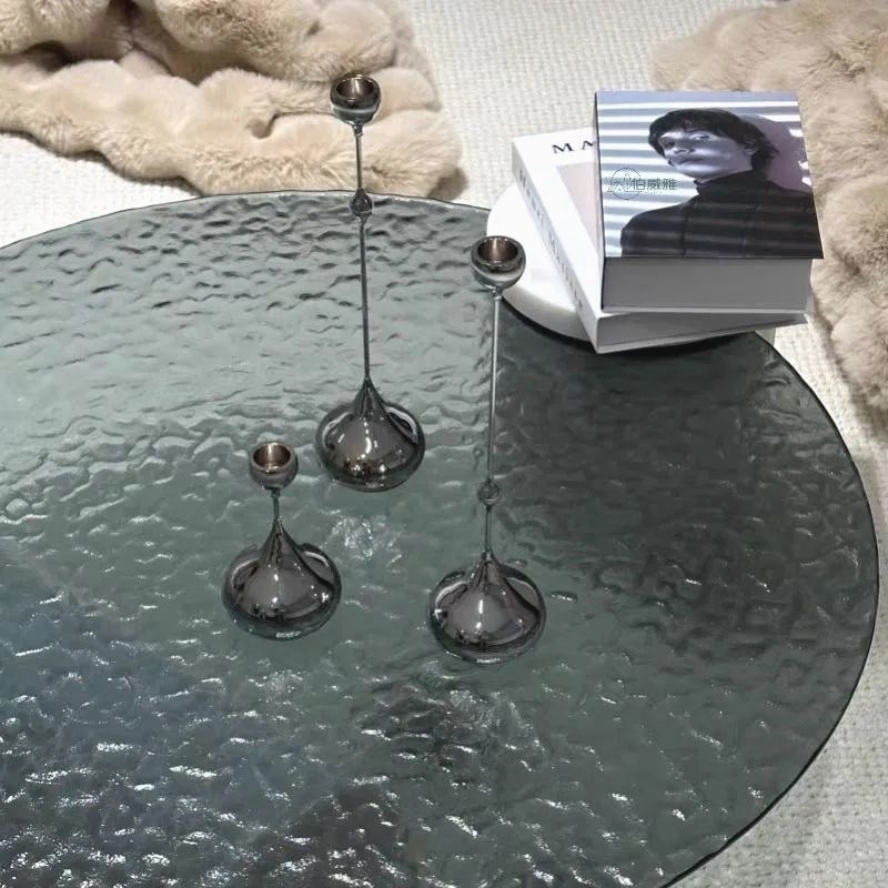 茶几轻奢高级感Baxter网红爆款大理石水波纹茶几家用客厅轻奢意式