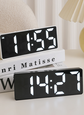 ins风LED时钟摆件创意客厅电脑桌面办公室装饰品学生闹钟家居好物