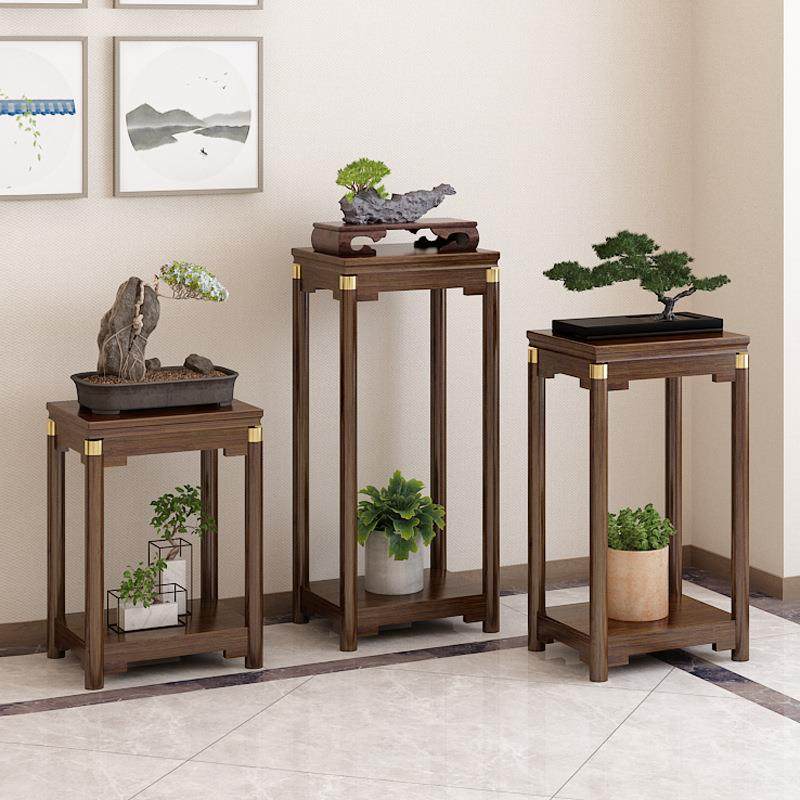 新中式花架子客厅落地式绿萝花几室内实木阳台高端花盆景架置物架,纺织面料/辅料/配套,纺织机械配件,淘宝优惠券,粉丝福利购,淘宝优惠卷