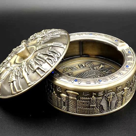 异域情古 俄罗斯锡情埃及古制酒吧风风咖啡烟灰缸锡烟灰缸屋烟缸