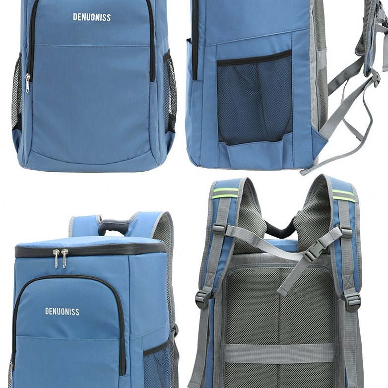 双肩保温包圆形红色大容量户外防水黑色冷藏2022大号野餐冰包新款