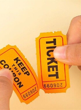 100Pcsc Raffle Tickets For Classroom Lottery Roll Of Single