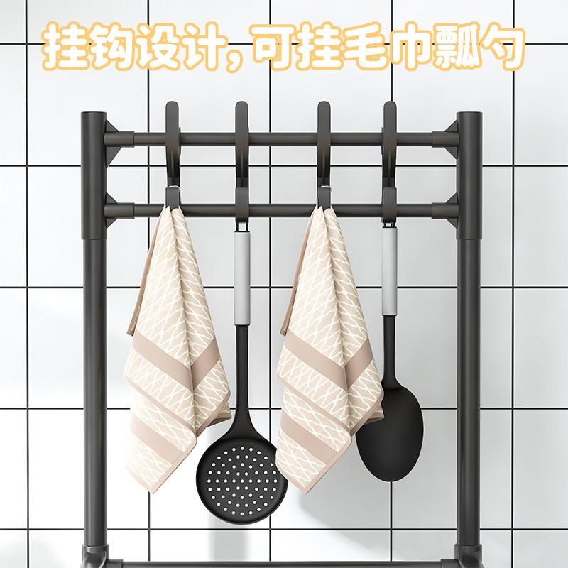 厨房置物架微波炉烤箱锅架家用置地式多功能收纳架多层储物货架子