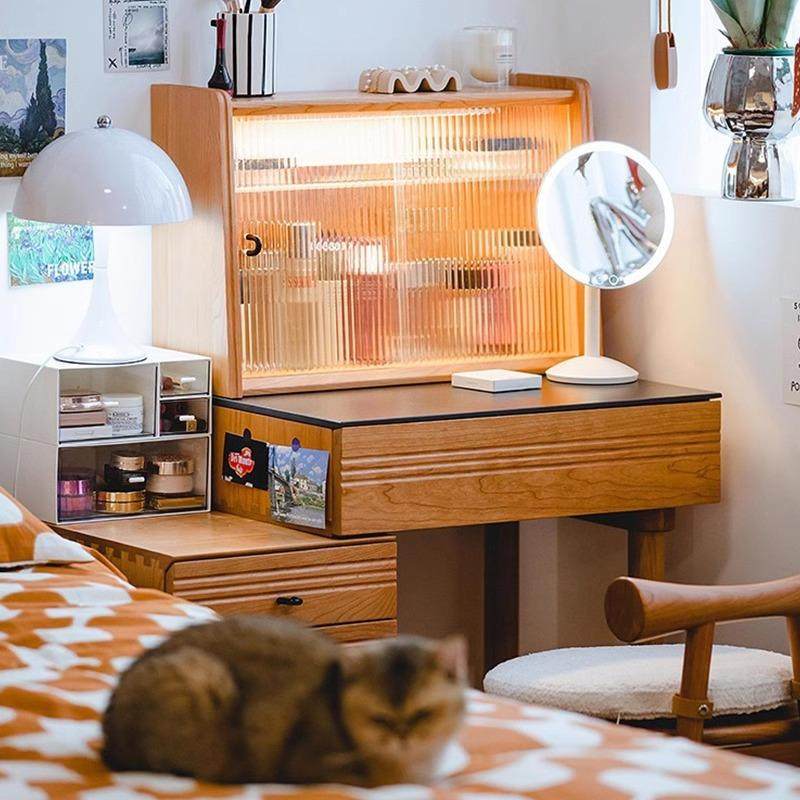 【折扣价】春日梳妆台梳妆柜樱桃木实木岩板斗柜床头柜化妆桌卧室,鲜花速递/花卉仿真/绿植园艺,其它园艺用品,淘宝优惠券,粉丝福利购,淘宝优惠卷