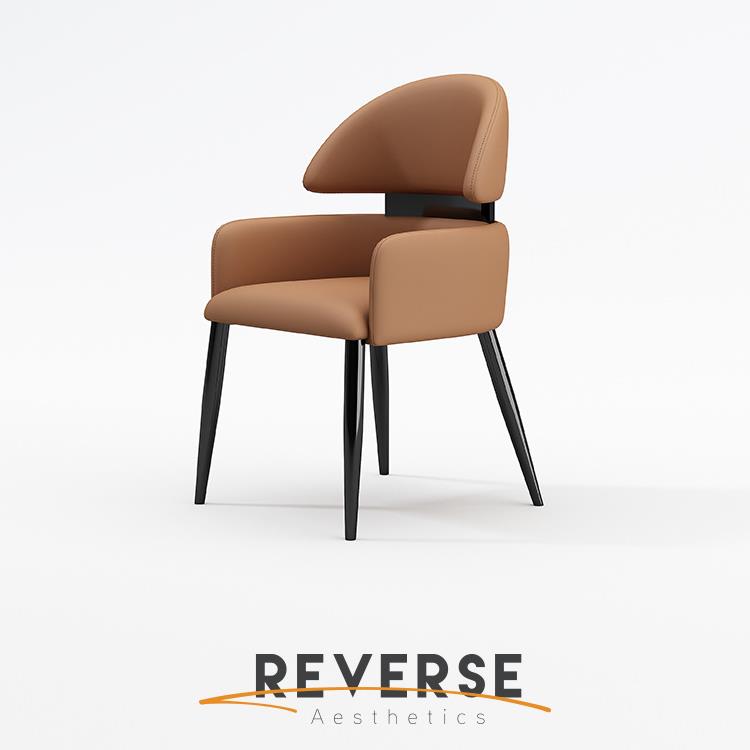 【折扣价】逆时针意式轻奢家庭餐椅2025新款家用酒店餐厅感餐桌靠