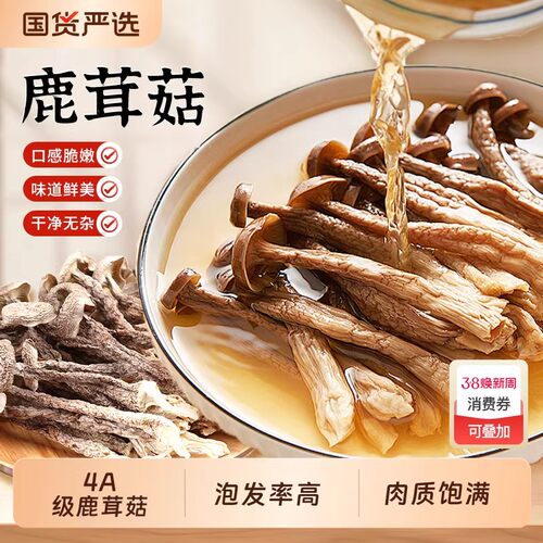 鹿茸菇干货特产级鹿茸菌煲汤