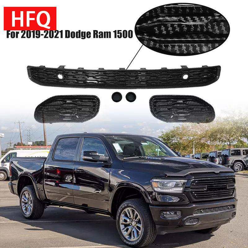 适用于2019-21道奇拉姆1500前保险杠下格栅68414296AABS材质