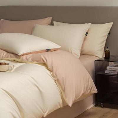 斜纹60支长绒棉床上四件套a类母婴级纯棉床单被套全棉床笠三件套4