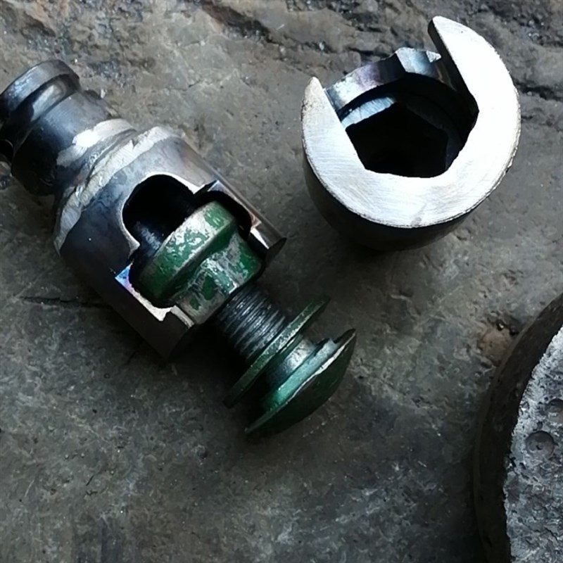 高速公路波形护栏板ab防盗碗螺丝开口套筒16毫米螺丝24六方30圆口