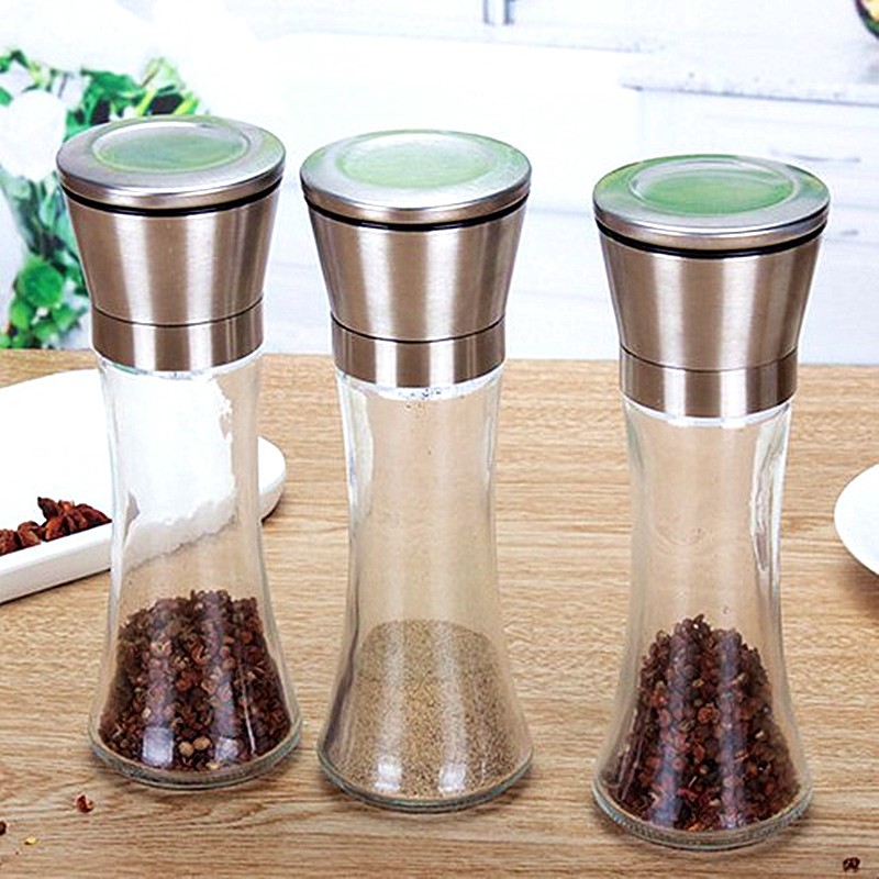 直销胡椒研磨器 磨粉机不锈钢花椒研磨机 牛排胡椒粉碎器家用磨粉