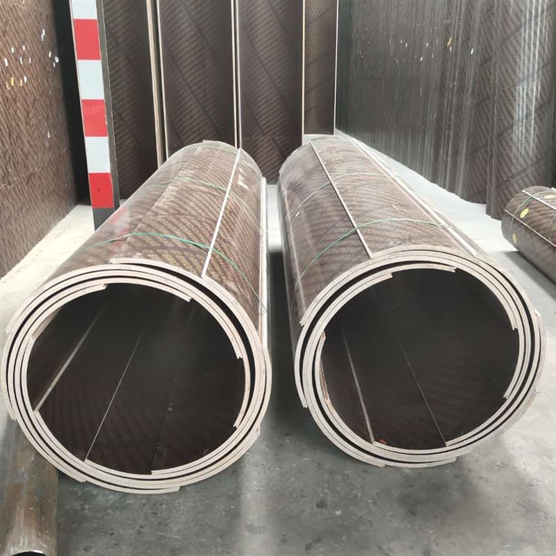 定型弧形模具建筑圆模板井筒模板桥梁墩桥梁圆模板耐磨圆柱木模板