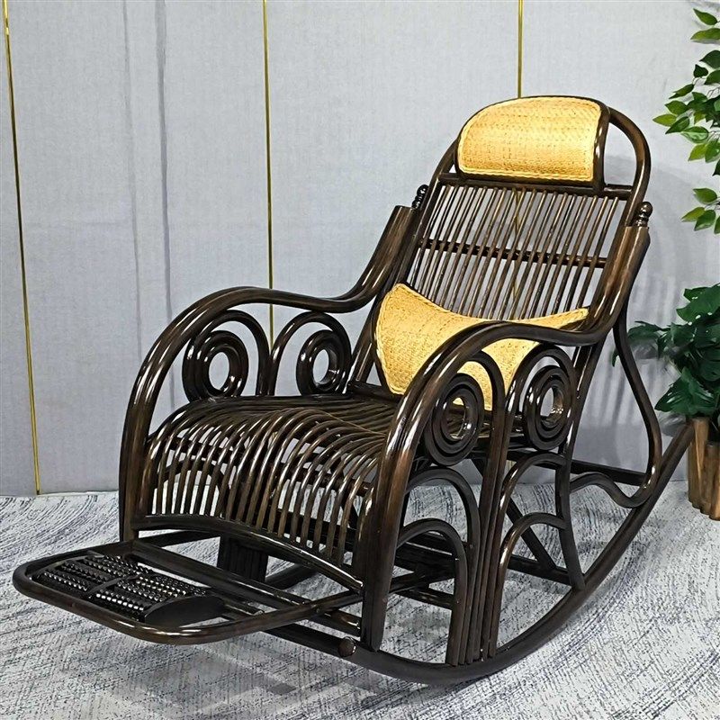 印尼天然真藤摇椅阳台家用休闲简约高端逍遥椅老人躺椅藤编摇摇椅,住宅家具,摇椅,淘宝优惠券,粉丝福利购,淘宝优惠卷