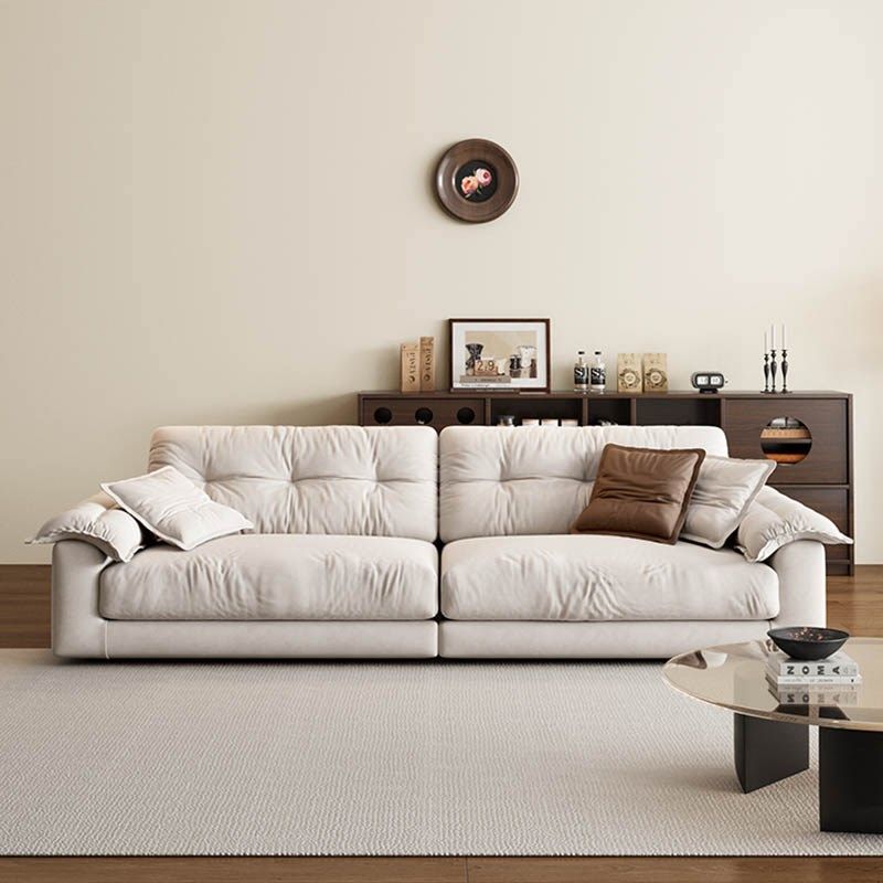法式极简奶油风布艺羽绒沙发猫抓布简约客厅现代网红小户型直排,住宅家具,布艺沙发,淘宝优惠券,粉丝福利购,淘宝优惠卷