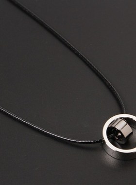 韩版男女款项链脖子简约吊坠蜡绳配饰品男衬衣服挂坠挂件个性挂绳