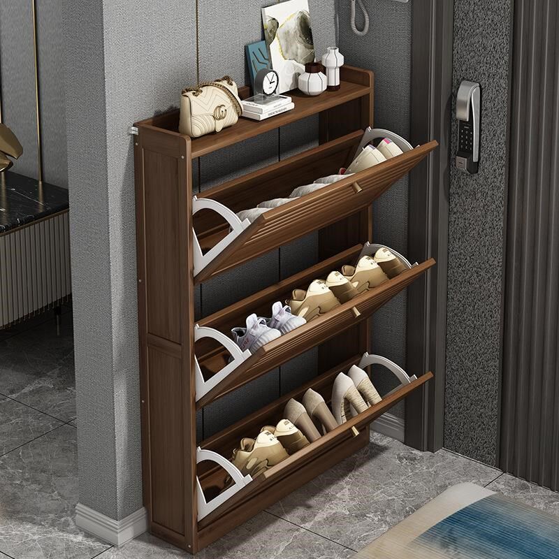进门入户超薄窄鞋柜翻斗家用门口鞋架简约客厅隔断玄关柜阳台室外