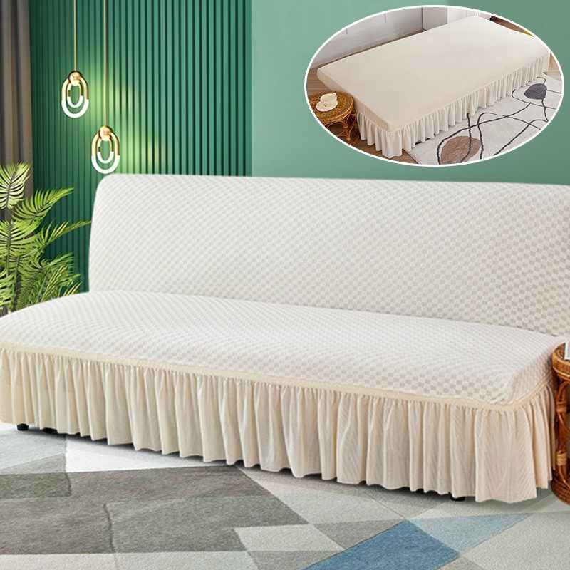 折叠无扶手沙发床套夏季全包万能防猫抓弹力裙边沙发套床笠全盖布,居家布艺,沙发垫,淘宝优惠券,粉丝福利购,淘宝优惠卷