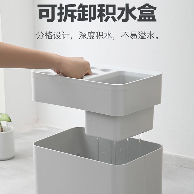 加厚雨伞架带沥水家用放雨伞收纳架长短柄雨伞桶筒塑料置物架
