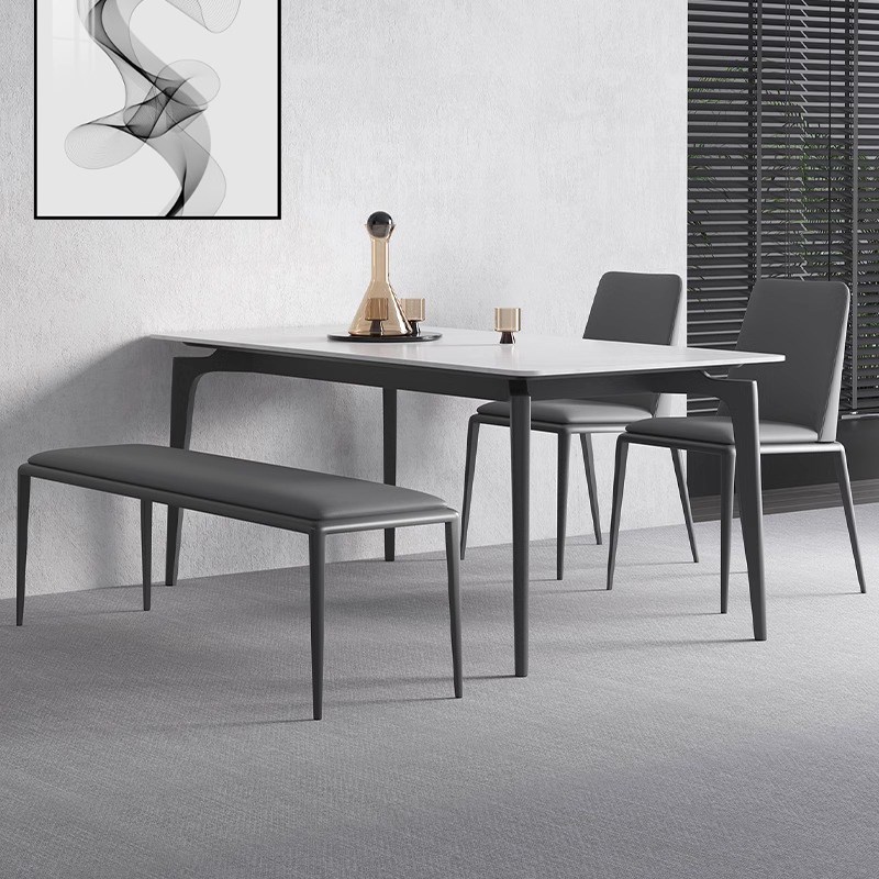 意式极简不锈钢长条凳现代简约设计师创意服装店换鞋凳床尾皮长椅