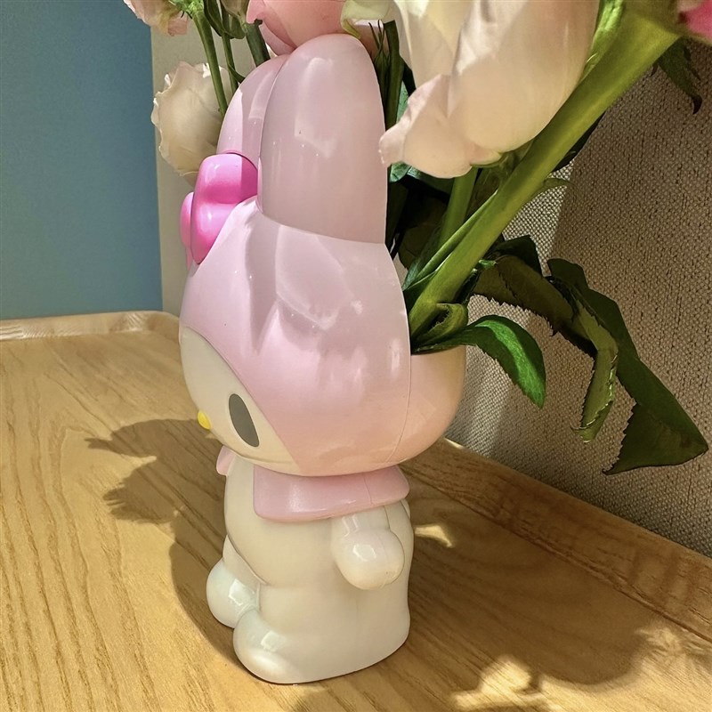 美乐蒂花瓶摆件客厅插花装饰品高级感创意多功能卡通猫笔筒收纳筒