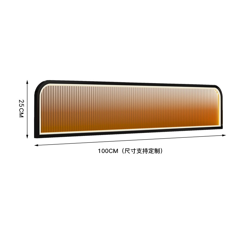 不锈钢卡座玻璃矮隔断LED灯发光围栏饭厅火锅店铁艺屏风栅栏