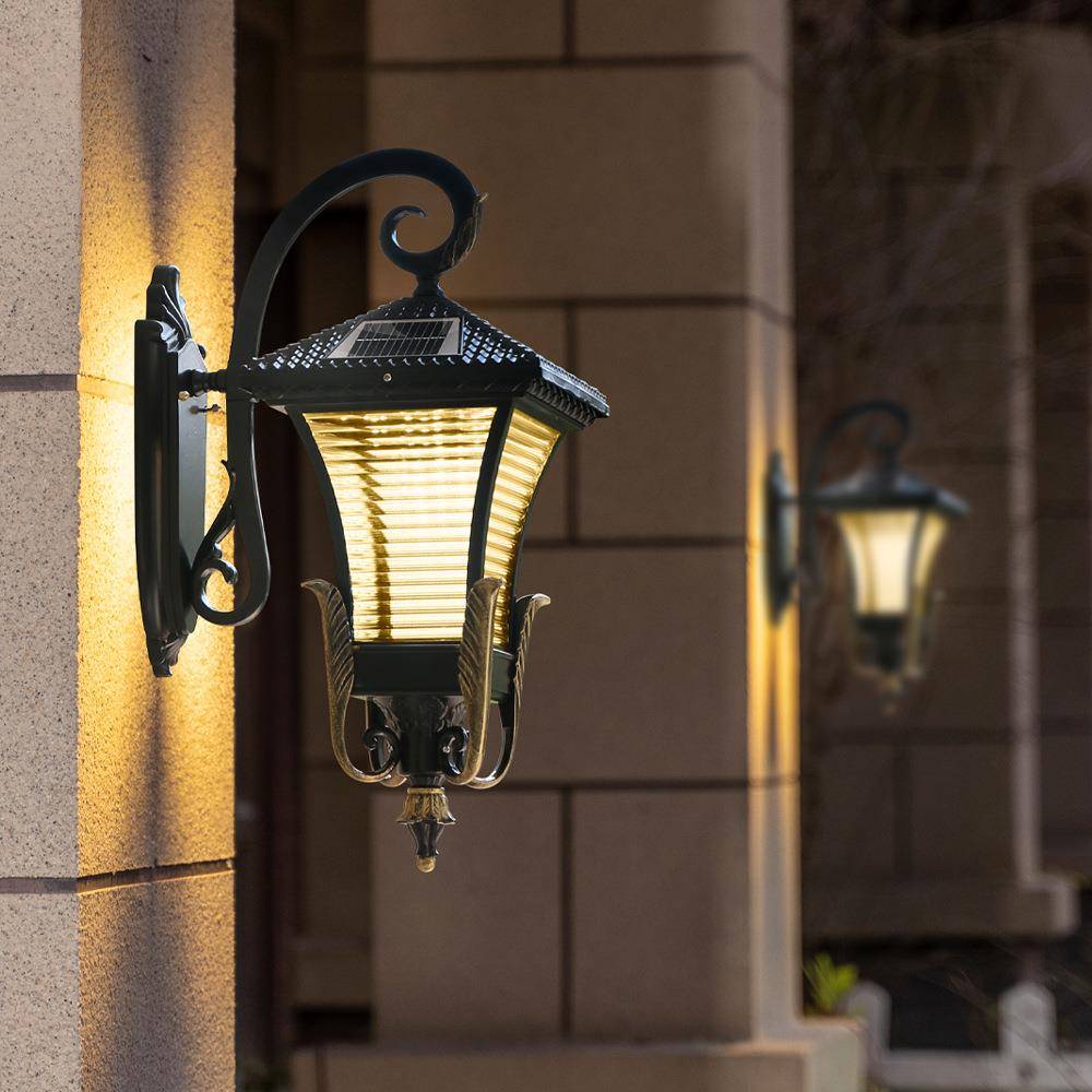 【折扣价】太阳能户外壁灯欧式防水led花园别墅室外庭院阳台过道