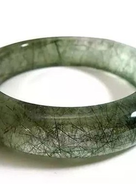 水晶绿发晶紫水晶超七绿幽灵白水晶方镯绿色手镯手链手串女