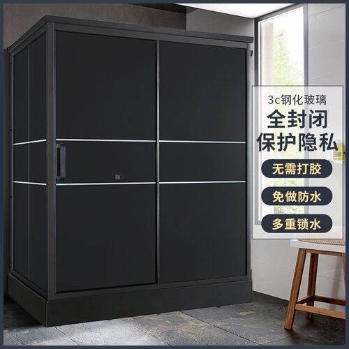 一体式小户型浴室家用室内卫生间干湿分离整体淋浴马桶房卧室集成