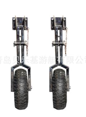轮艉F充气铝合PHU金轮毂皮划艇冲锋小舟钓鱼船橡皮艇小轮拖轮