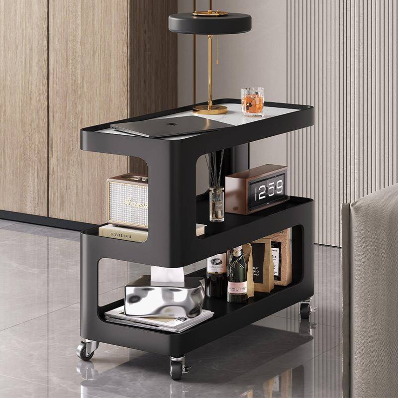 岩板沙发边几客厅轻奢可移动边柜现代简约铁艺置物架小桌子小茶几